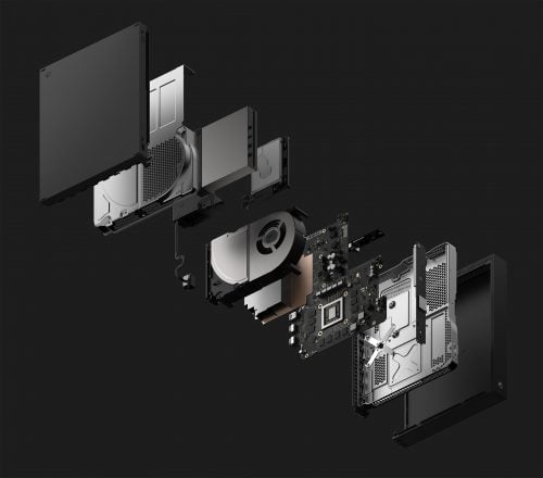 xbox one x console модель в разборе