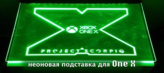 подставка с неоном для xbox one x project scorpio