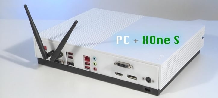 Неоновый стенд для Xbox Scorpio Edition.