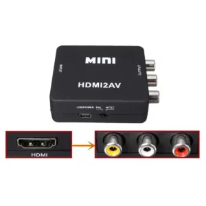 Видеоконвертор HDMI to AV 3RCA активный